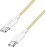 USB 2.0 Typ-C Anschlusskabel, C (Stecker) zu C (Stecker) mit Nylon-Ummantelung, 60W,