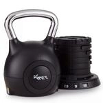 KM-Fit Kettlebell verstellbar 1,5-10 kg 7 Stufen Kugelhantel Home Gym | 7-in-1 
