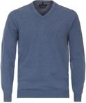 CASAMODA Herren Pullover mit V-Ausschnitt unifarben Elastischer Bund