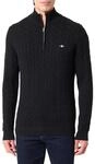 Gant Herren Cotton Cable Half Zip Pullover (1er Pack)