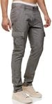 Indicode Herren INSafi Cargohose aus hochwertiger Baumwoll-Leinen Mischung |...