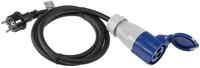 ChiliTec CEE Kabel Adapter Kupplung auf Schutzkontakt-Stecker 1,5m | IP44,...