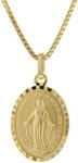 trendor Milagrosa Anh&auml;nger Gold 333 (8 Kt) mit Vergoldeter Silberkette 