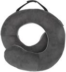 Travelon Deluxe Wrap-N-Rest Pillow, Dark Gray/Light Gray