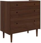 vidaXL Kommode BILBAO Dunkelkaramell 90 x 45 x 89 cm | Hergestellt aus massivem