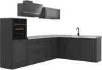 Vicco Eckk&uuml;che R-Line, Anthrazit Landhaus/Anthrazit 287 x cm | 12 Module &middot;