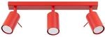 SOLLUX lighting Deckenleuchte innen LED GU10 3-Flammig rot, Ring | Deckenlampe...