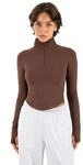 SMILODOX Trainingsjacke Damen Nuvolis, Slim Fit Sportjacke mit Half Zip und