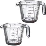 Westmark Mini-Messgl&auml;ser Shorty &ndash; 2er-Set, je 40 ml, 4 Skalen, mit Griff | Skalen