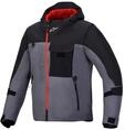 Alpinestars Morfex Parka wasserdichte Motorrad Textiljacke, schwarz/grau, 2XL