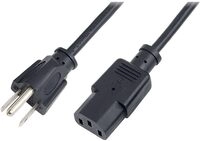 LogiLink CP099 Power Cord, USA YP-12 / YC-14, schwarz, 1,80m