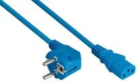kabelmeister Netzkabel Schutzkontakt-Stecker Typ E+F (90&deg; gewinkelt) an