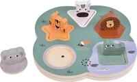 small Foot Setzpuzzle 3D Tierlaute &bdquo;Safari aus FSC&reg; 100%-zertifiziertem Holz,