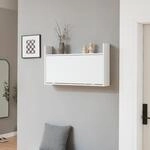 [en.casa] Wandklapptisch Rautalampi Klapptisch mit Ablage und 2 F&auml;chern
