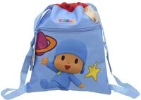 CYPBRANDS Pocoyo Rucksack, Vorschule, Schulbedarf, Rucksack mit Kordelzug, Tasche,
