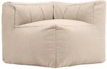 Icon Zen Eck-Sitzsack mit F&uuml;llung, Modular Sofa, Beige | Entworfen in...