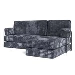 Masseno Schaumstoff-Ecksofas NOTIA mit Metallgestell, Modulares Schlafsofa aus