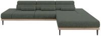 ALTDECOR Elektrisches Ecksofa L-Form Mona 316x205x85 - Gr&uuml;n | Corner Sofa Bett