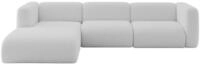 ALTDECOR Ecksofa in L-Form MIRA-L2 318x179x89 - Hellgrau | Corner Sofa Bett...