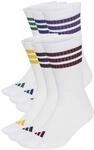 adidas Unisex 3 Stripes Essentials Cushioned Crew Socks 6 Pair Pack Socken (1er Pack)