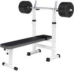GORILLA SPORTS&reg; Hantelbank mit Hantelset 38/70/100 kg, bis 200 kg, klappbar |...