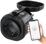 EMOS GoSmart WLAN Outdoor Steckdose 16A, 2,4GHz WiFi Smart Steckdose mit Timer und