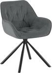 CLP Esszimmerstuhl drehbar gepolstert Rimio, Sessel Cord 180&deg; schwenkbar mit