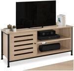tectake&reg; Lowboard, TV Schrank, Regal Kommode mit Schubladen und Ablagen,...