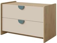 Mirjan24 TV-Lowboard Isenat MD11 mit 2 Schubladen (Marineblau) | TV-Schrank mit