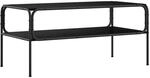 vidaXL Beistelltisch Schwarz Eichen-Optik 100 x 50 x 46 cm | Klare Linien und