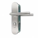MS Beschl&auml;ge Sicherheitsbeschlag Edelstahl 8/72 mm mit Kernziehschutz &ndash;