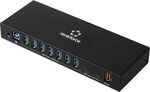 Renkforce RF-7403762 USB-Hub 10 Port USB-A, USB-C&reg; USB 3.2 Gen1 5 GBit/s f&uuml;r