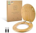 Benkstein&reg; Premium Bambus WC Sitz mit Absenkautomatik &ndash; Quick Release...