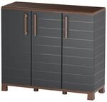 Art Plast - Unterschrank mit 3 T&uuml;ren und 1 Einlegeboden, max. 20 kg, innen und