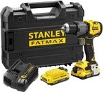STANLEY Taladro Percutor BRUSHLESS V20 Li-Ion 18 V 80 Nm, Met&aacute;lico,...