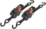 Toolland Automatik-Spanngurt mit Ratsche, 2er Pack, zweiteilig, S-Haken,
