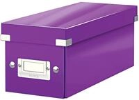 Leitz Click & Store WOW schmale Aufbewahrungsbox mit Deckel, Box zur CD Aufbewahrung,