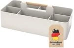INTIRILIFE Organizer Caddy mit Griff in Wei&szlig; - 32x15.5x8 cm, Tragebox