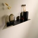 Designfabrik Hamburg Wandregal | 30 cm Schwarz | Kleberegal ohne Bohren |...