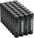 ABSINA AAA Akku f&uuml;r Telefon Gigaset 1150 NiMH mit 1,2V & min. 1050 mAh | 32er...
