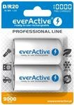 everActive Akku D 10000 mAh 2 St&uuml;ck, Ni-MH, Mono R20, wiederaufladbar, vorgeladen,