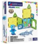 Magna-Tiles Shark Dive 13-teiliges Magnetbauset - Die originale magnetische Baumarke