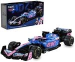 JAMARA 402928 CADA BWT Alpine Formula One Team A525 1:24 Bricks blau, Technik-Set mit