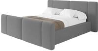 ALTDECOR Polsterbett ohne Matratze RIVO-Z 160x200 - Grau | Polsterbett mit...