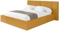 ALTDECOR Polsterbett ohne Matratze RIVO 140x200 - Senfgelb | Polsterbett mit