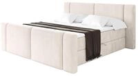ALTDECOR Boxbett mit H3-Matratze Fu&szlig;teil Evon Zanozek - 140x200 - Beige 