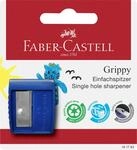 FABER-CASTELL - Anspitzer Grippy mit Schneidschutz Blau | Anspitzer mit Beh&auml;lter,