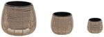 Atmosphera &ndash; Set mit 3 T&ouml;pfen, Cam, D20, 29, 45 cm, Beige