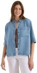 Cecil Damen Kurzarm Hemdbluse im Denim-Look
