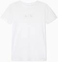 Armani Exchange Damen Short Sleeve Front Strassed Monogram T-Shirt
